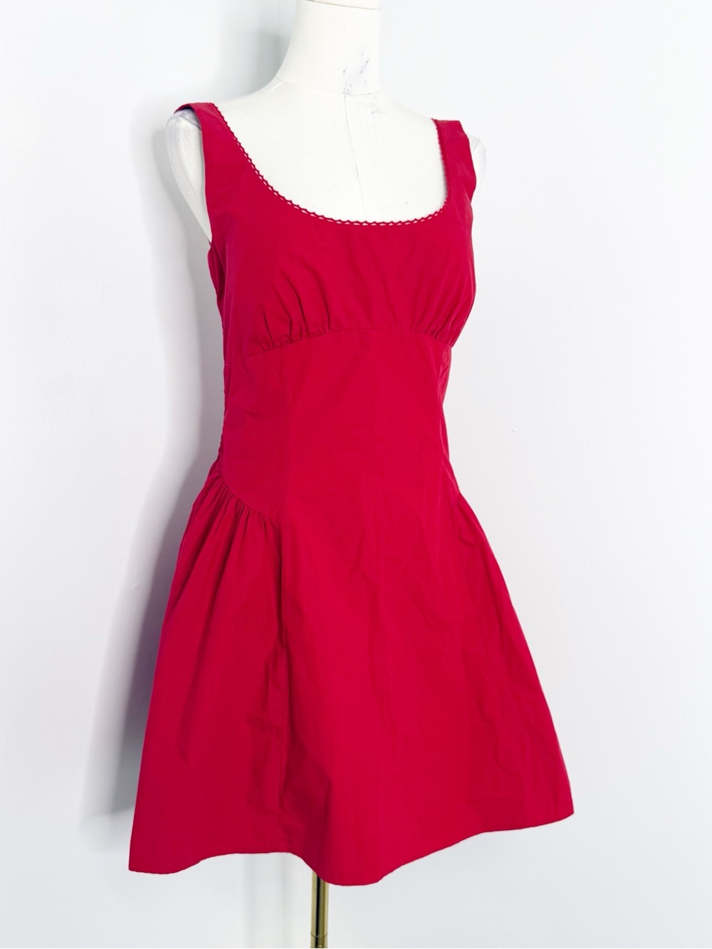 Abercrombie & Fitch Red Mini Dress Size M Padded Bust Adjustable Straps